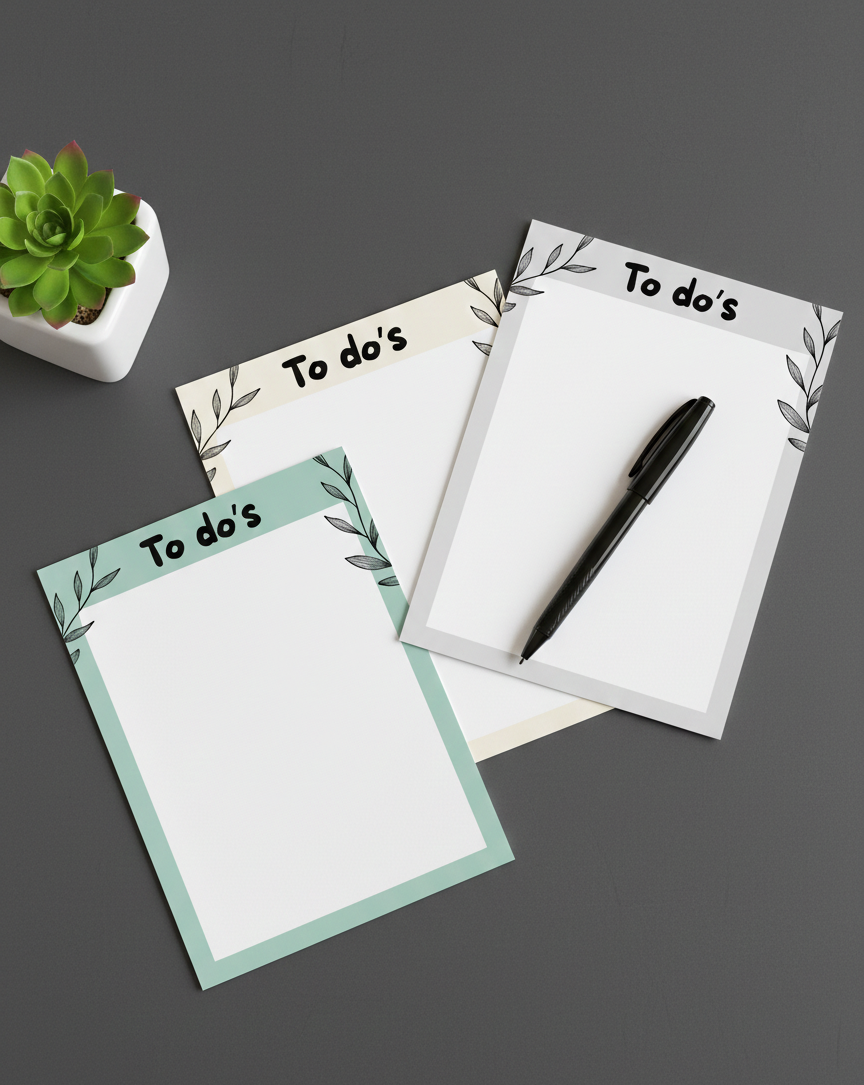 digitale To do Listen - 3er Set  (A6)