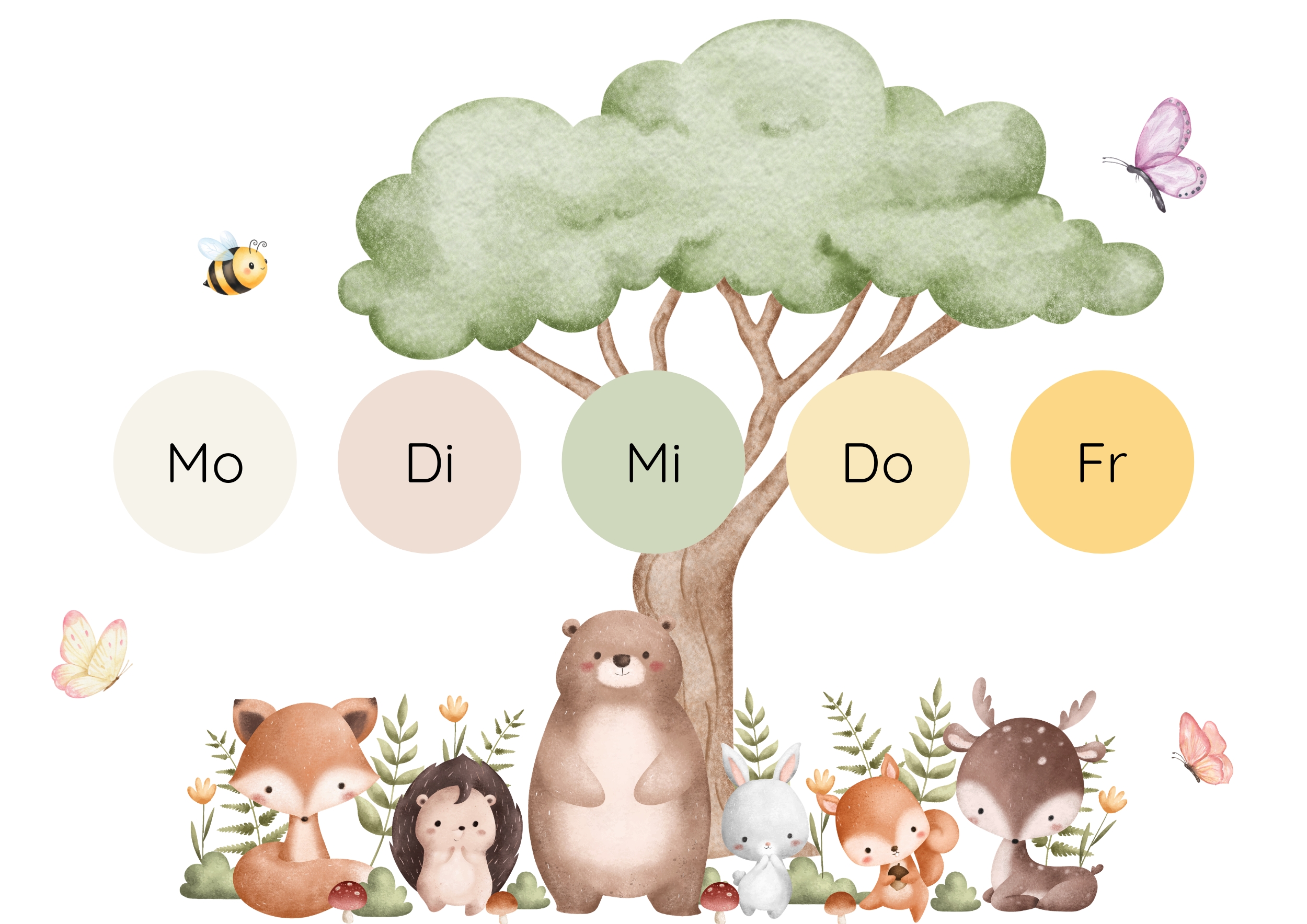 Digitaler Kindi-Wochen-Countdown - Motivationstafel