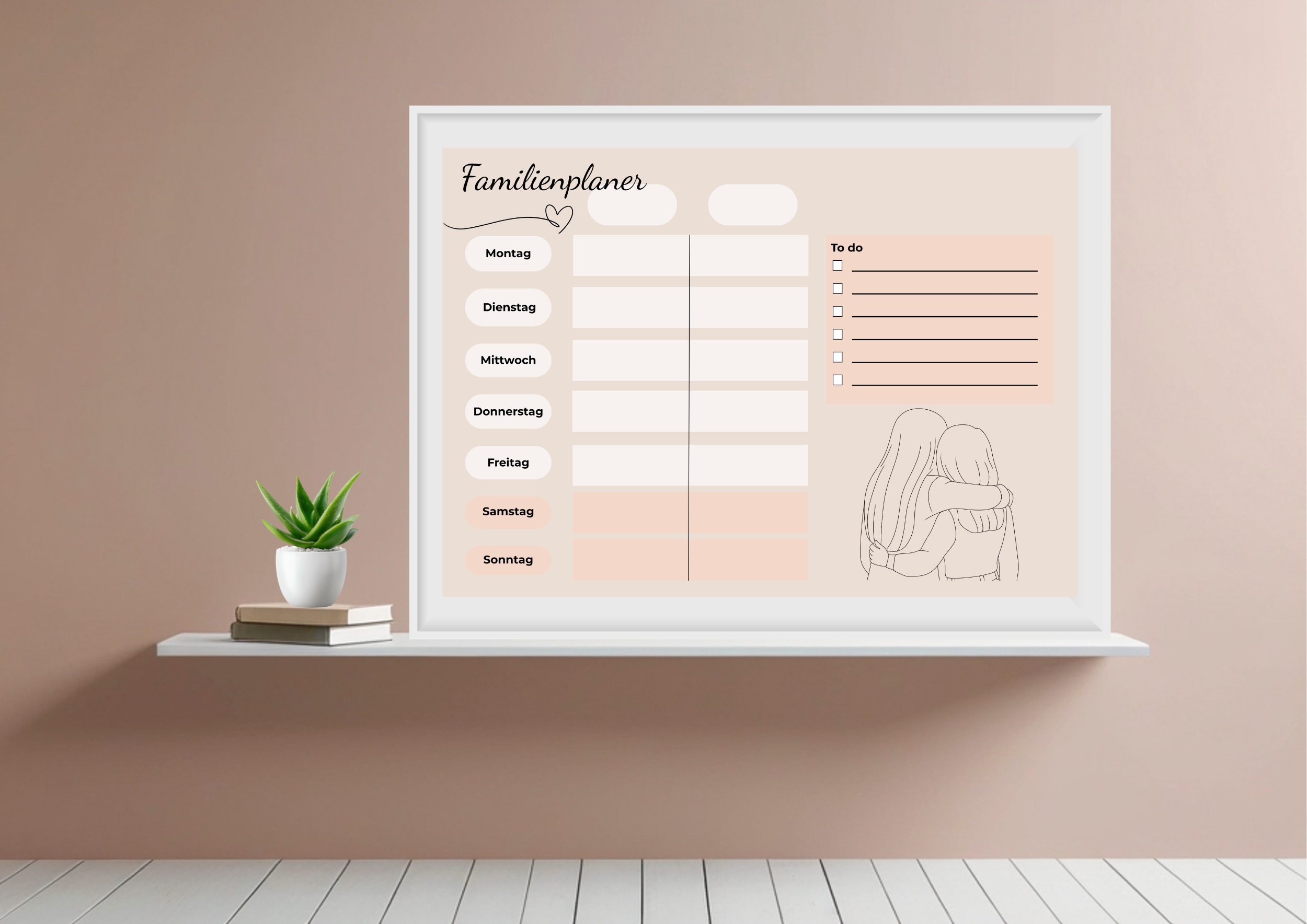 Digitaler Familienwochenplan - 2 Personen