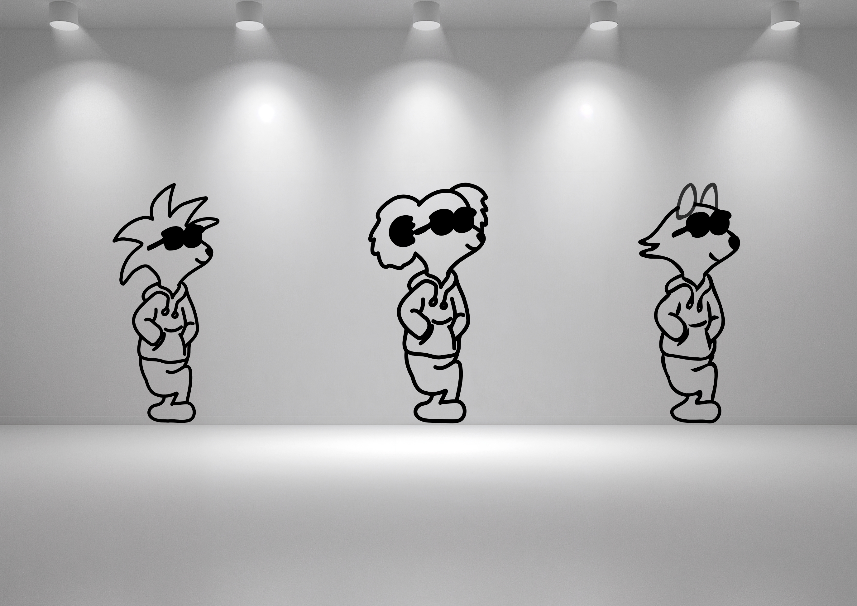 Bügelbild Buddys