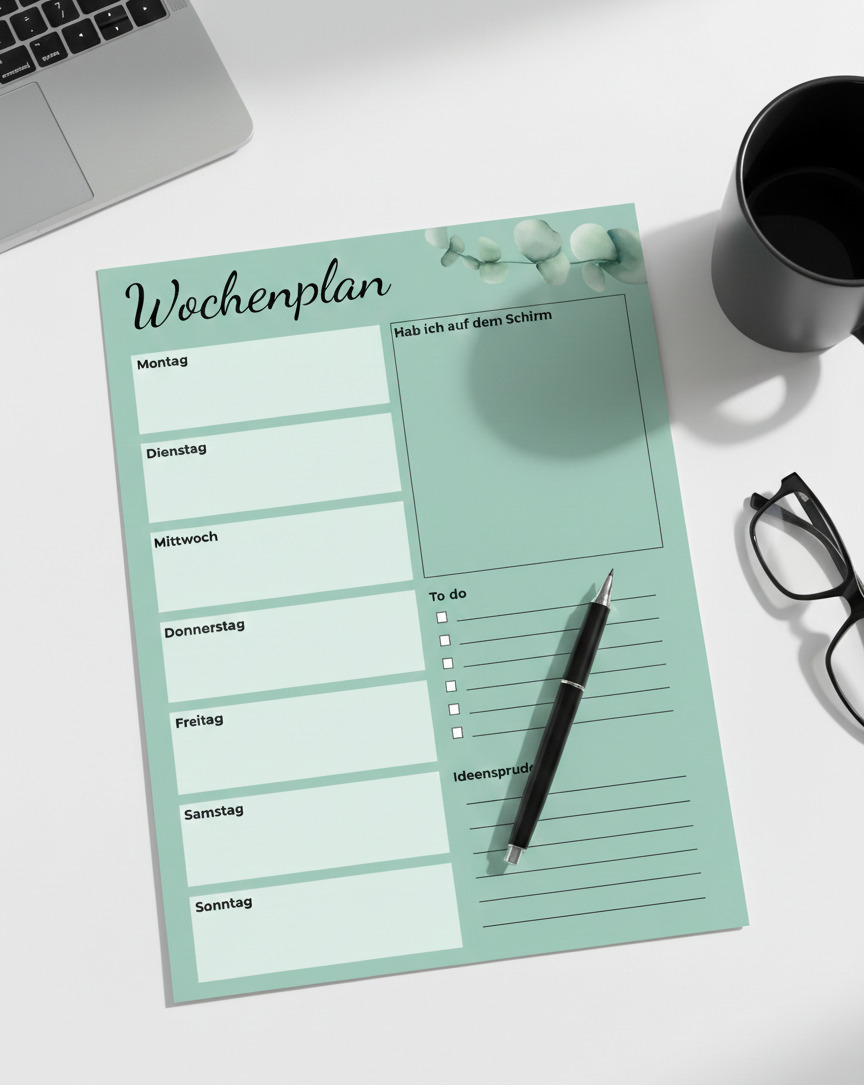 Digitaler Wochenplan - A4