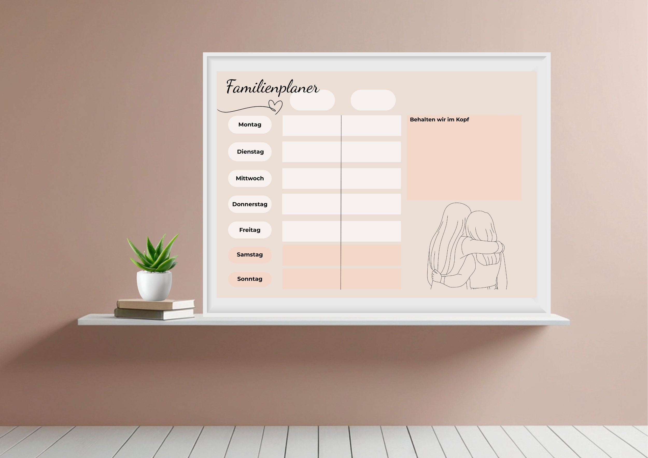  Familienwochenplan - 2 Personen