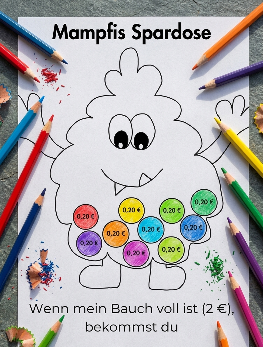 Liebevolle Sparchallenge für Kinder