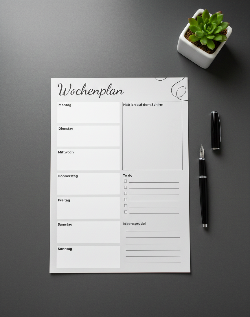 Wochenplan - A4
