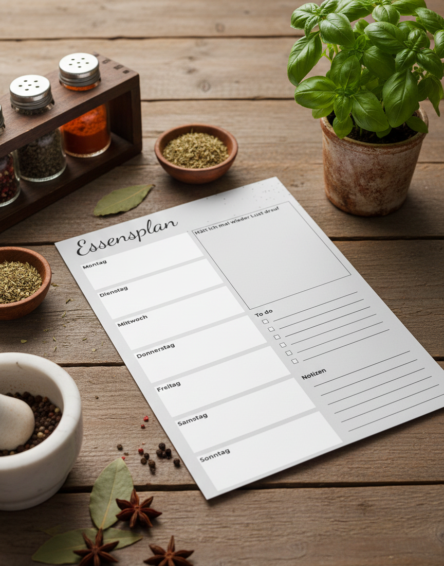 Digitaler Essensplan