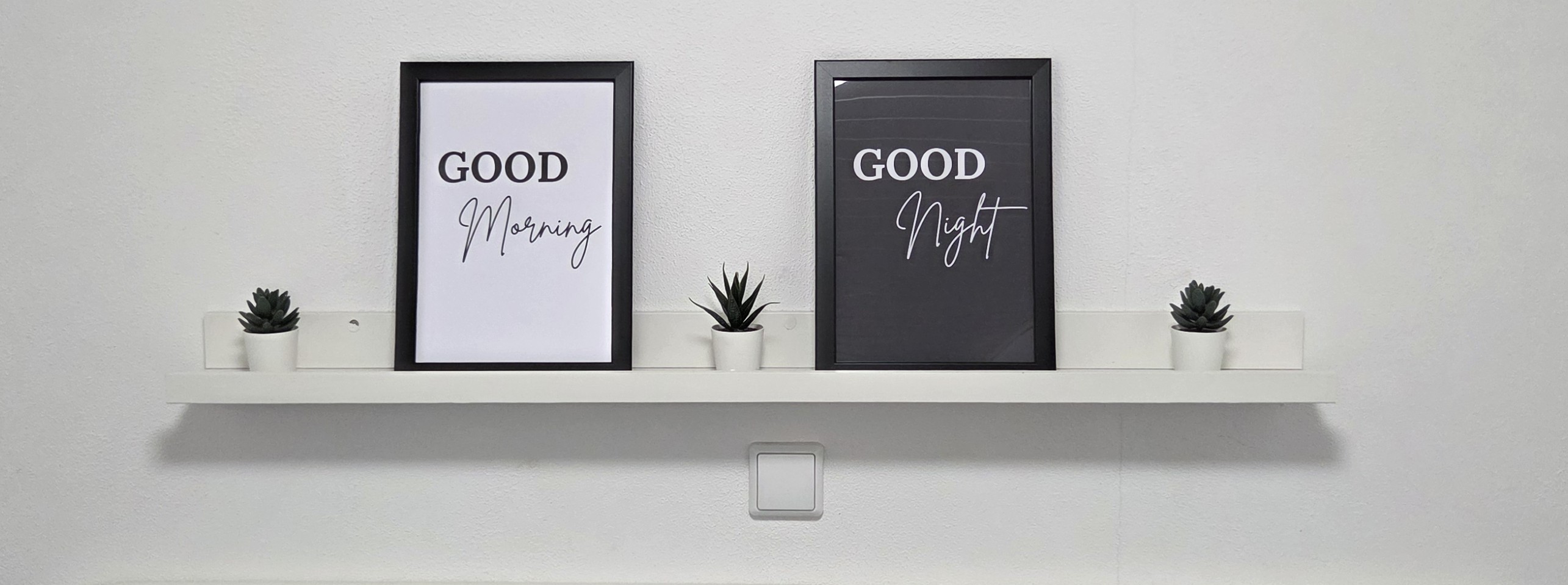 Digitale Schlafzimmer Wanddeko 2er Set, Wandbild Schlafzimmer