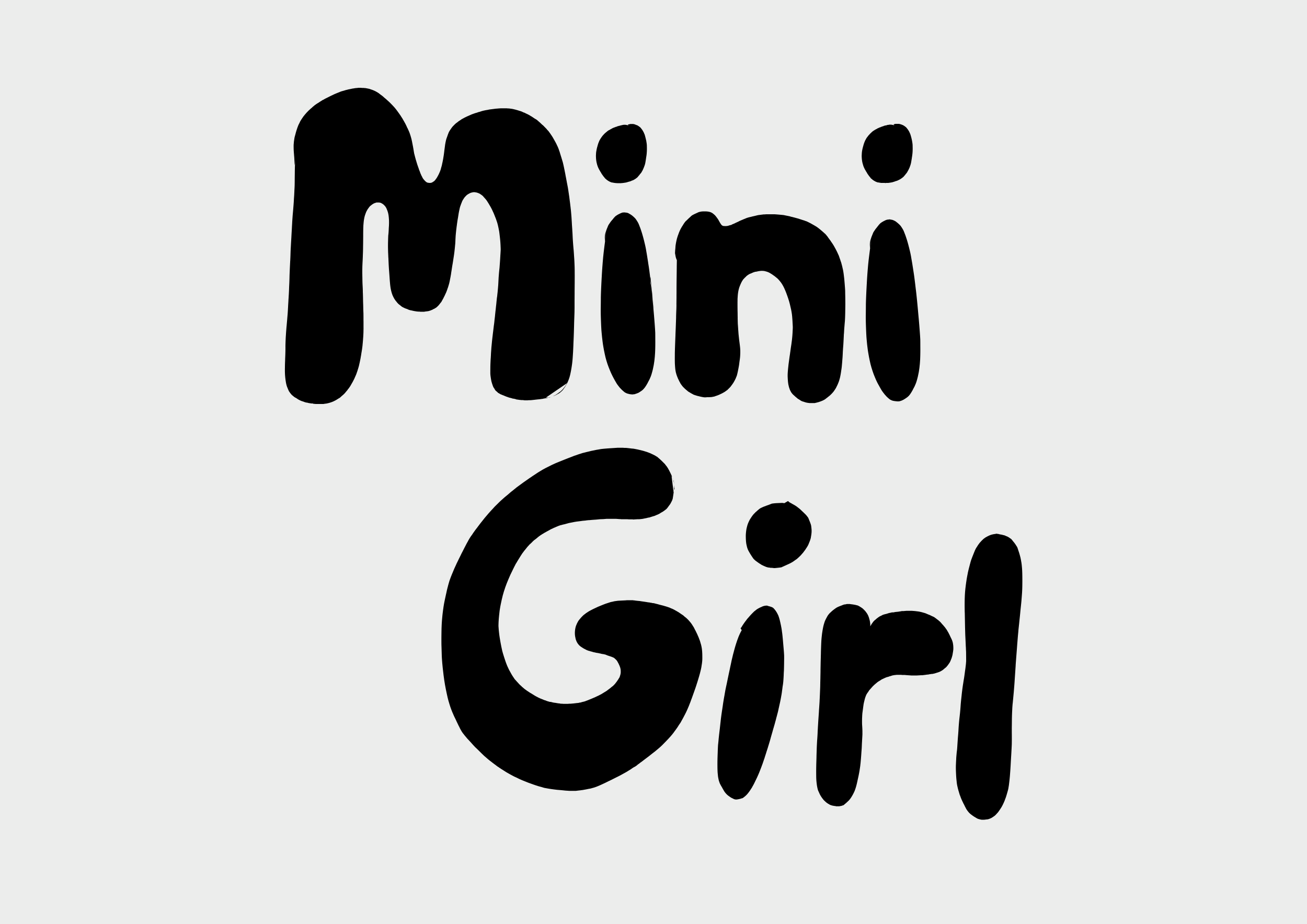 "Mini Girl" SVG Datei - Plotterdatei SVG - Schriftzug SVG Datei