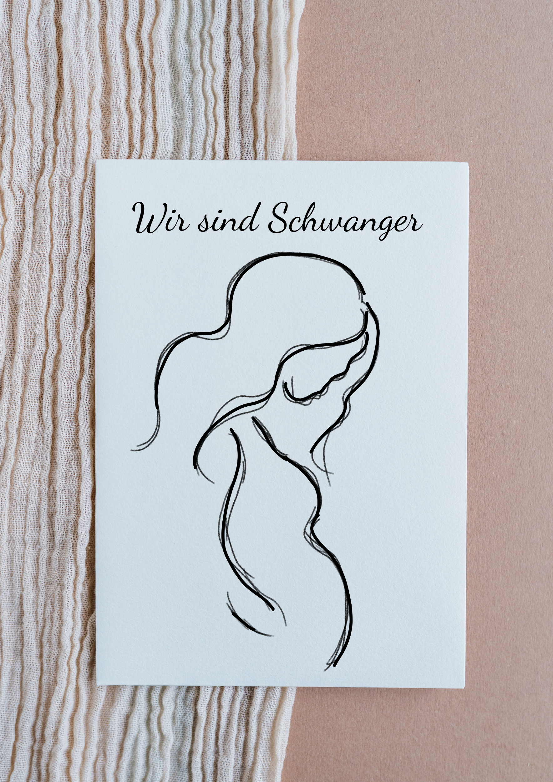 Schwangerschaft Silhouette - Schwangerschaft verkünden