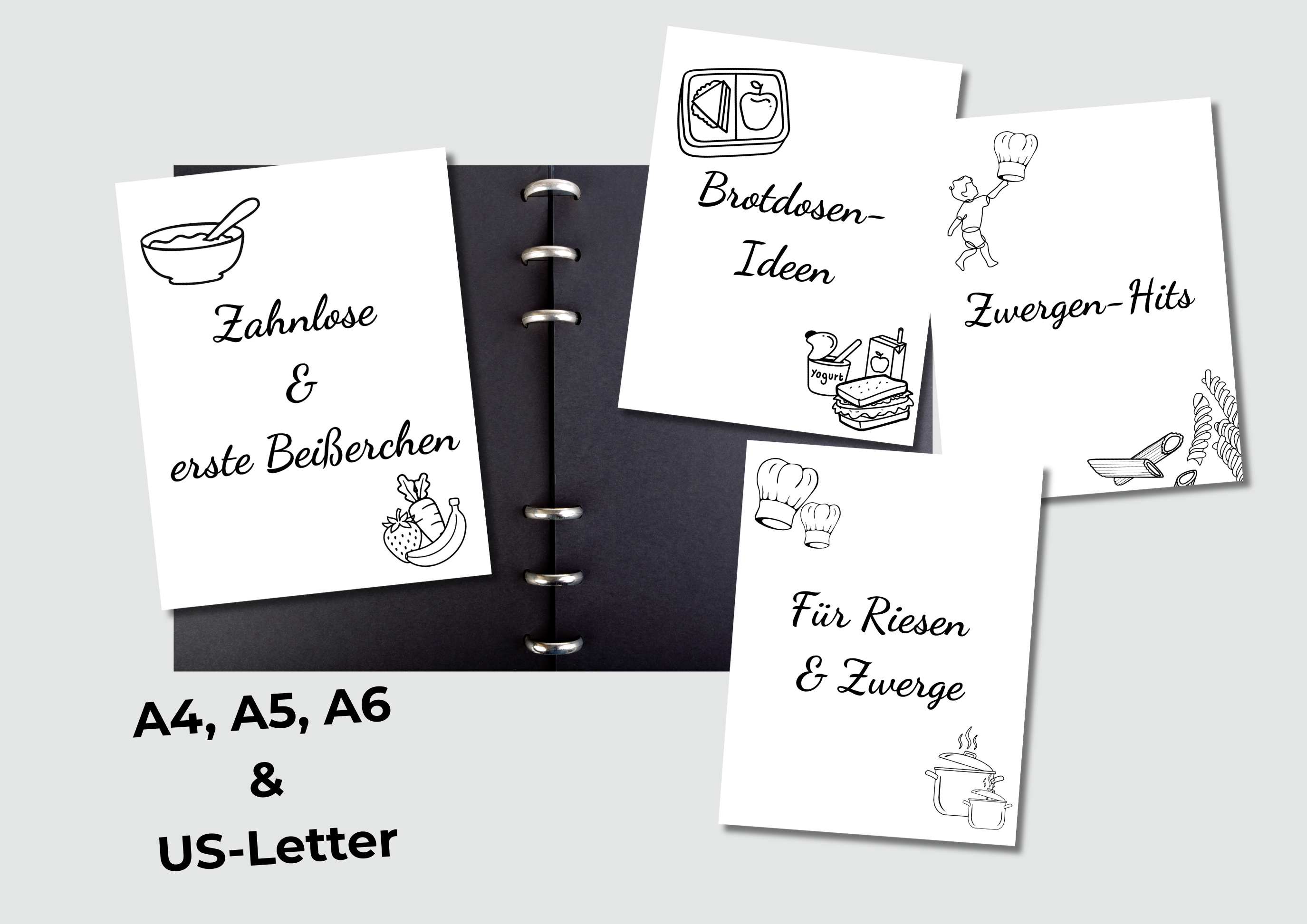 Erweiterungsset für deine Zwerge - digitale Rezeptvorlage A4, A5, A6 & US-Letter