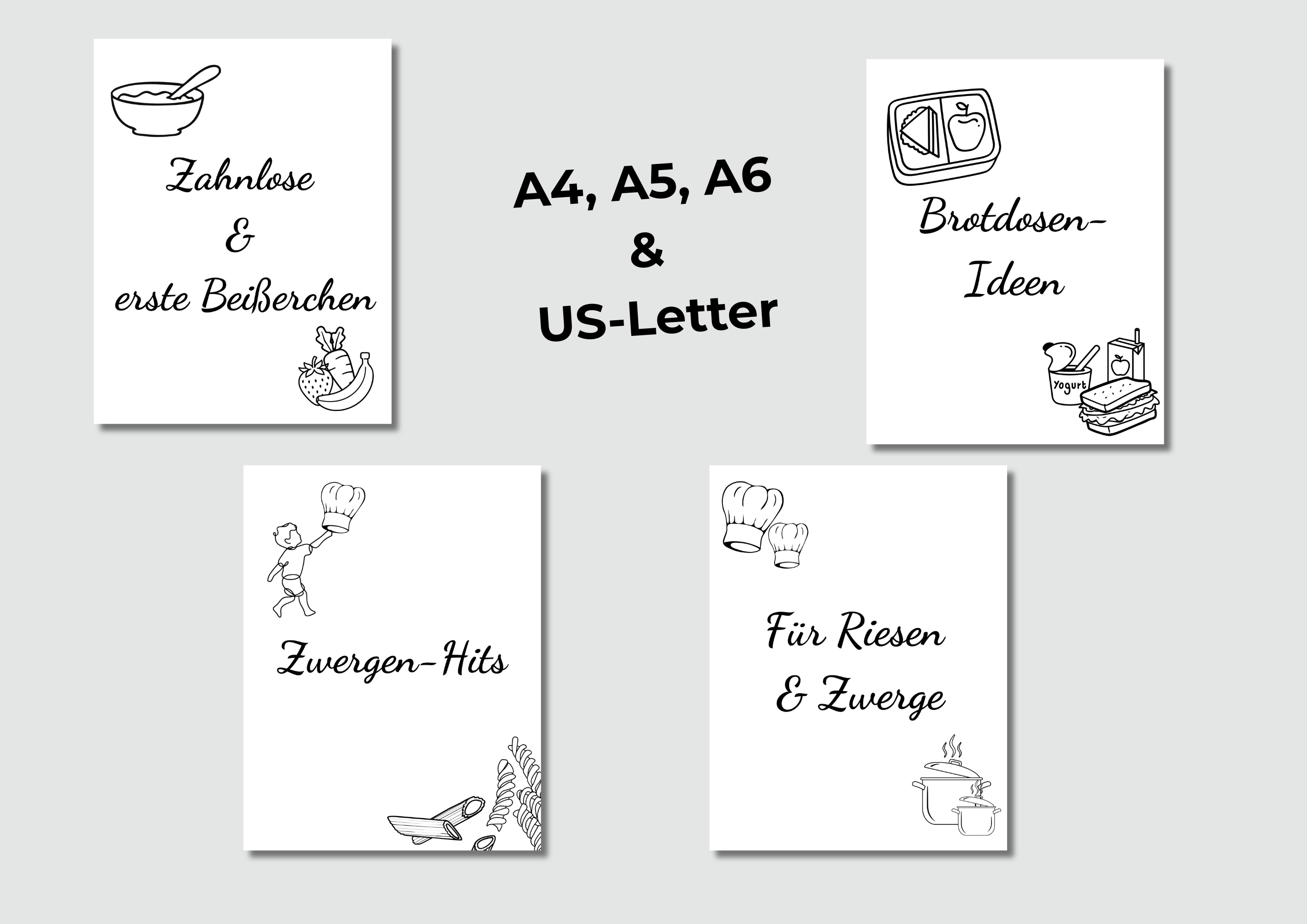 Erweiterungsset für deine Zwerge - digitale Rezeptvorlage A4, A5, A6 & US-Letter