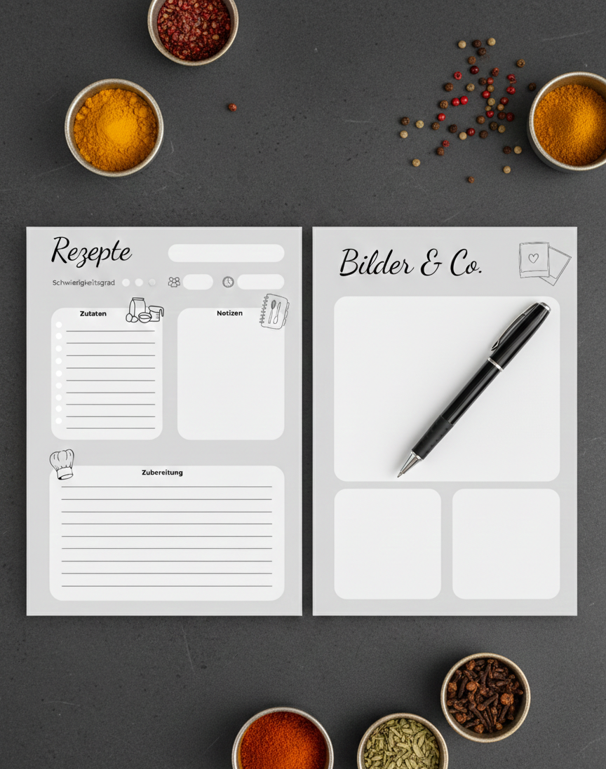 Digitales Rezeptbuch - DIY-Set