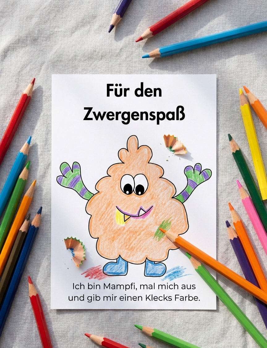 Liebevolle Sparchallenge für Kinder - laminiert