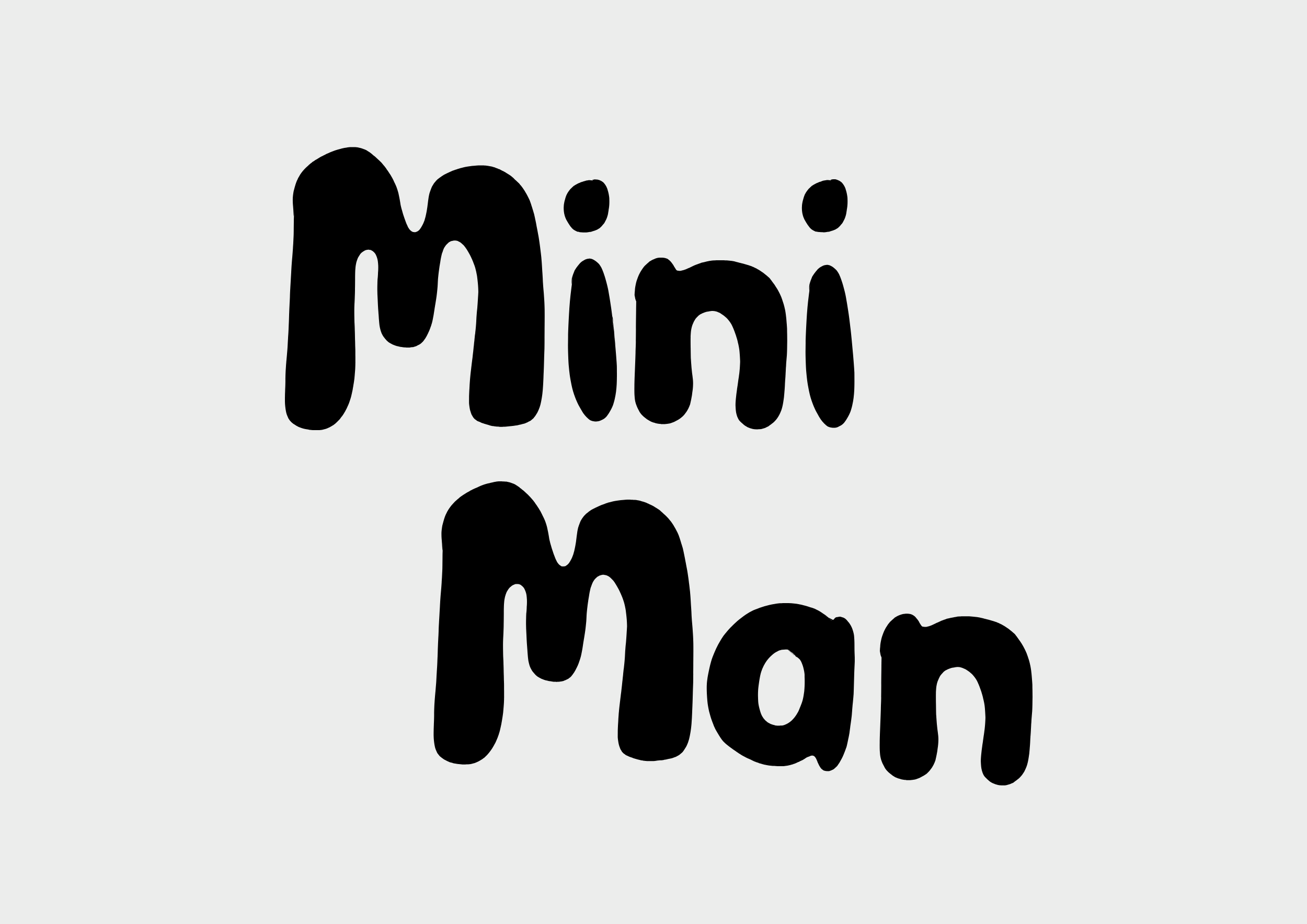 "Mini Man" SVG Datei - Plotterdatei SVG - Schriftzug SVG Datei