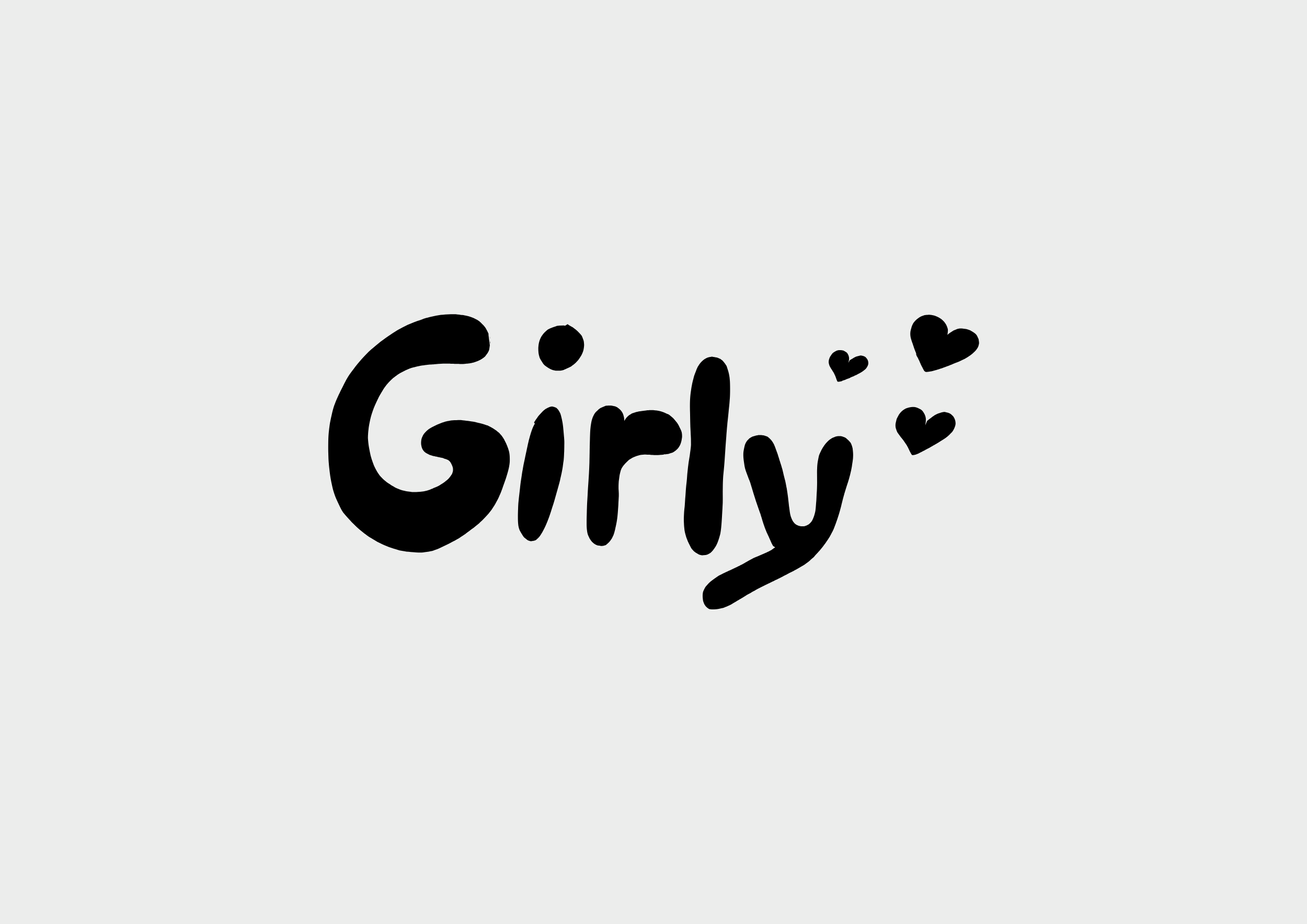 "Girly" SVG Datei - Plotterdatei SVG - Schriftzug SVG Datei