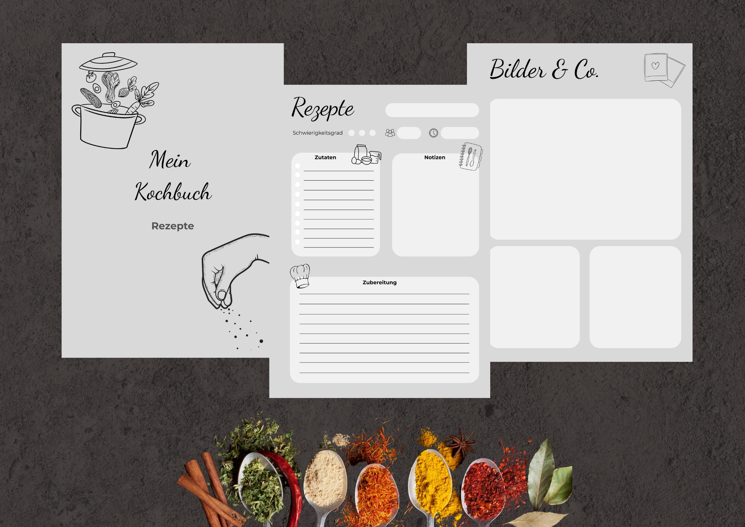 Digitales Rezeptbuch - DIY-Set