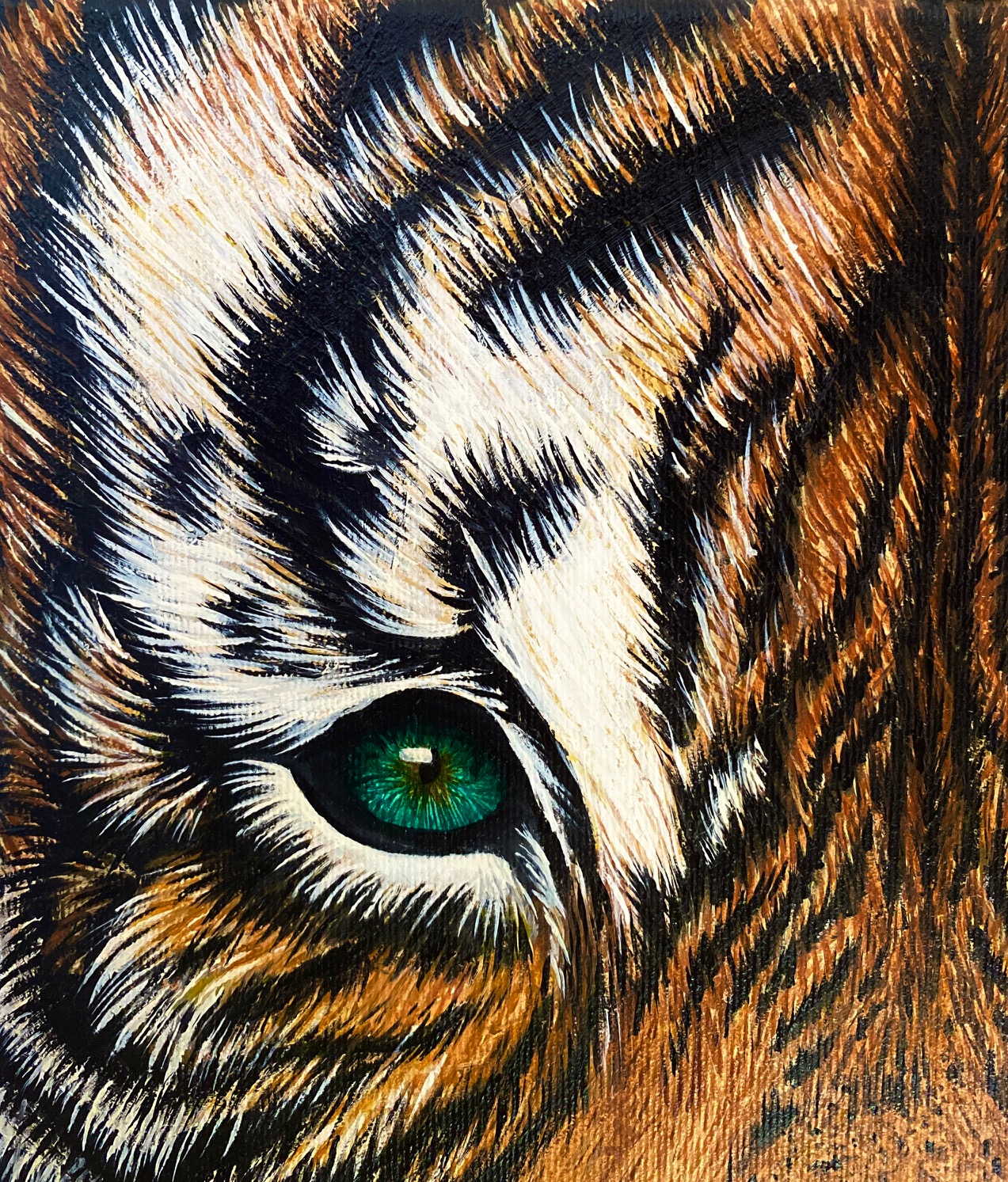 "Ticho šelmy" Originálna olejomaľba