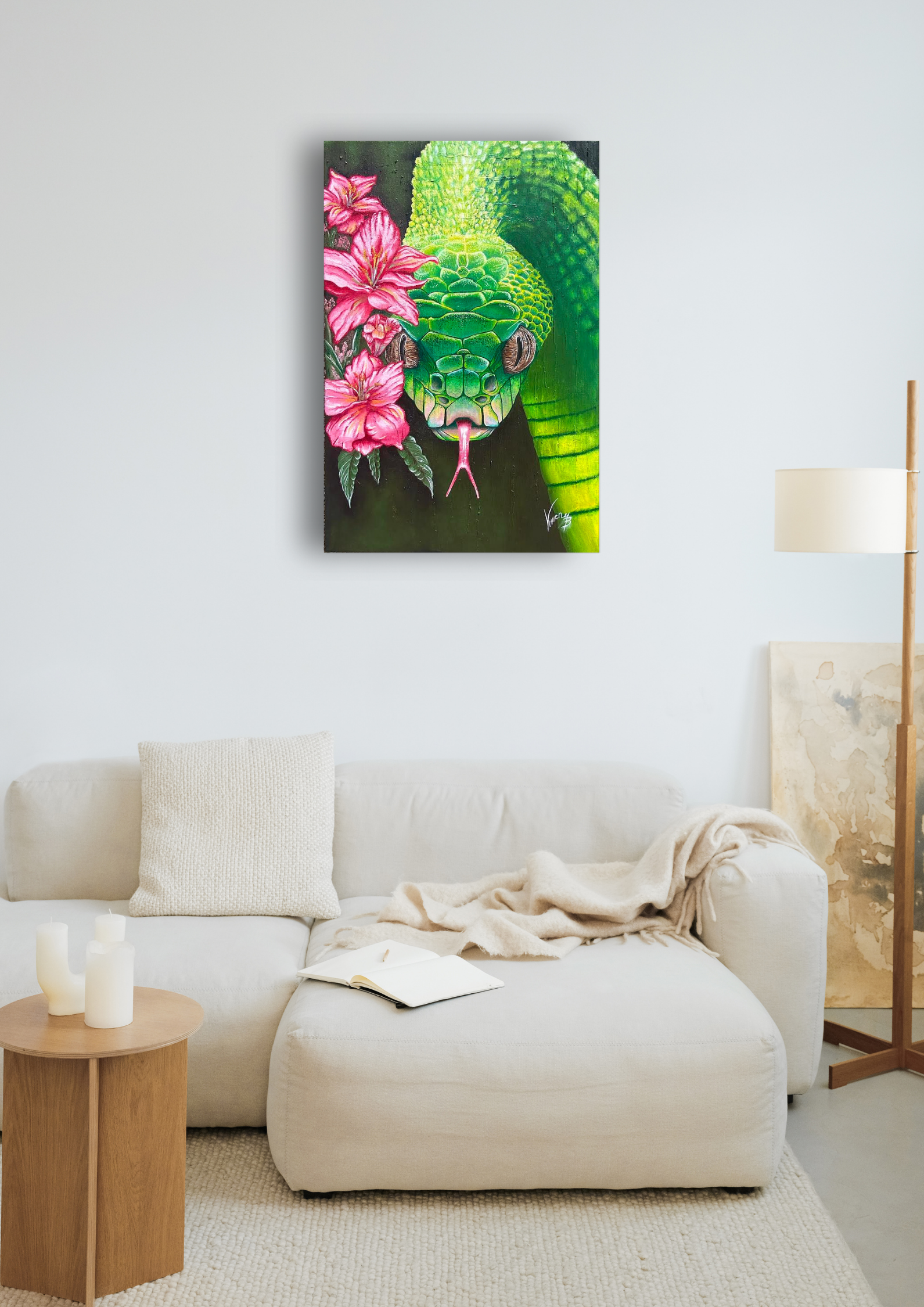 ´´ Strážkyňa vlastnej hodnoty´´ Originálna olejomaľba 