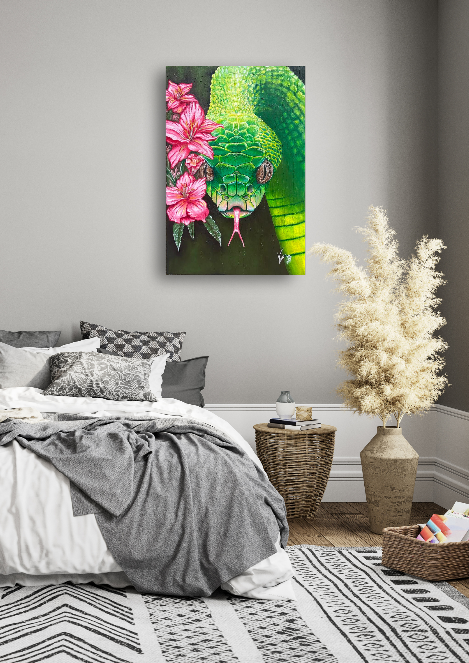 ´´ Strážkyňa vlastnej hodnoty´´ Originálna olejomaľba 