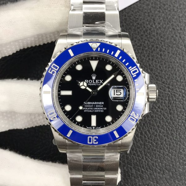 Submariner 41mm 126619LB 904L Blue Ceramic Black Dial