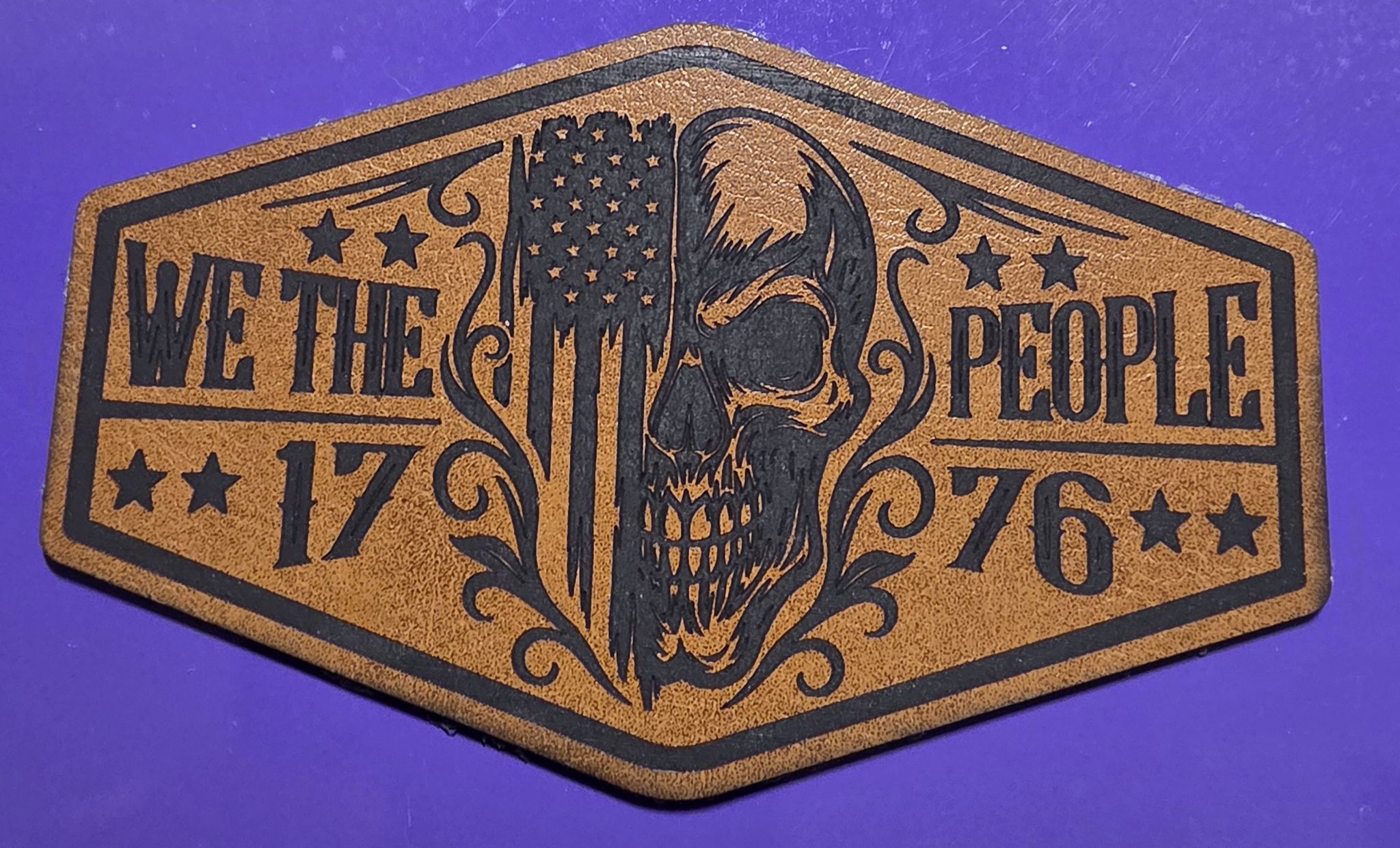 We The People Leather Patch