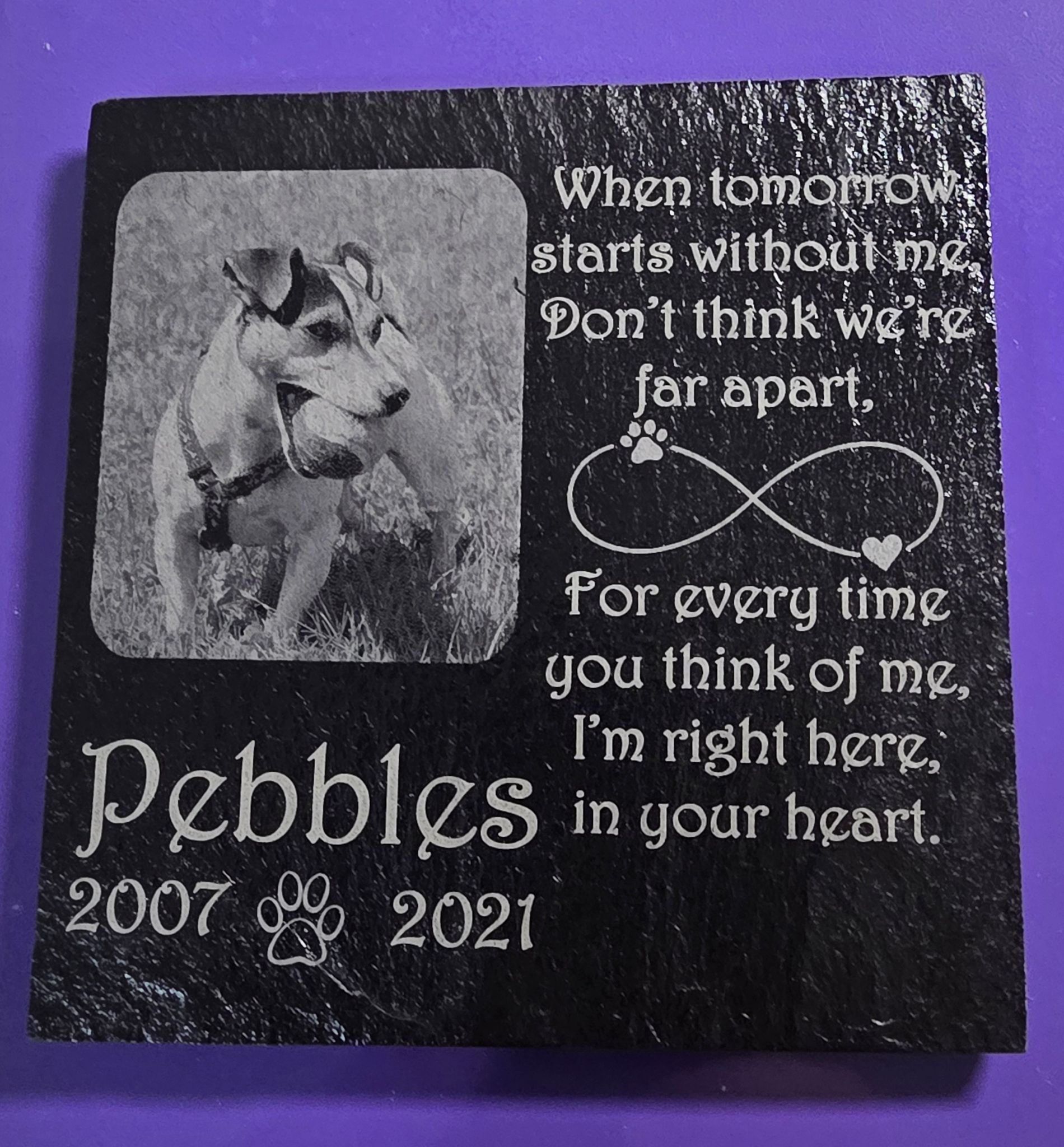 Personalized Pet Memorial Plaque