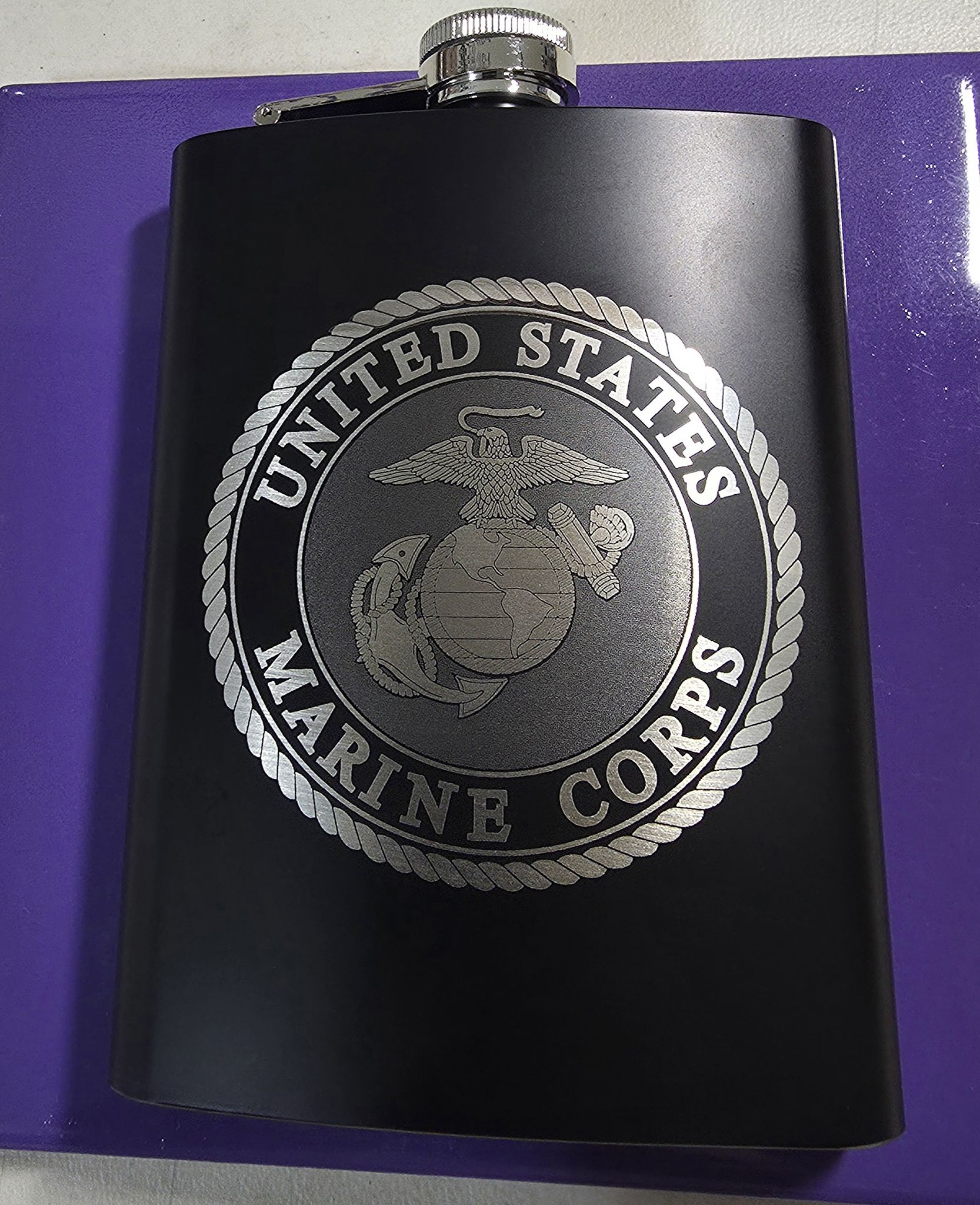 US Marine Corps Stainless Steel Flask