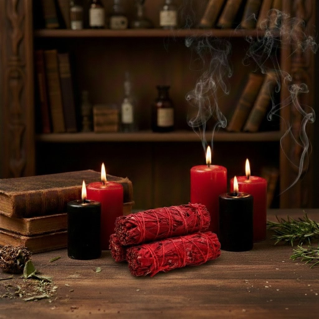 Dragons blood sage smudge stick bundle 