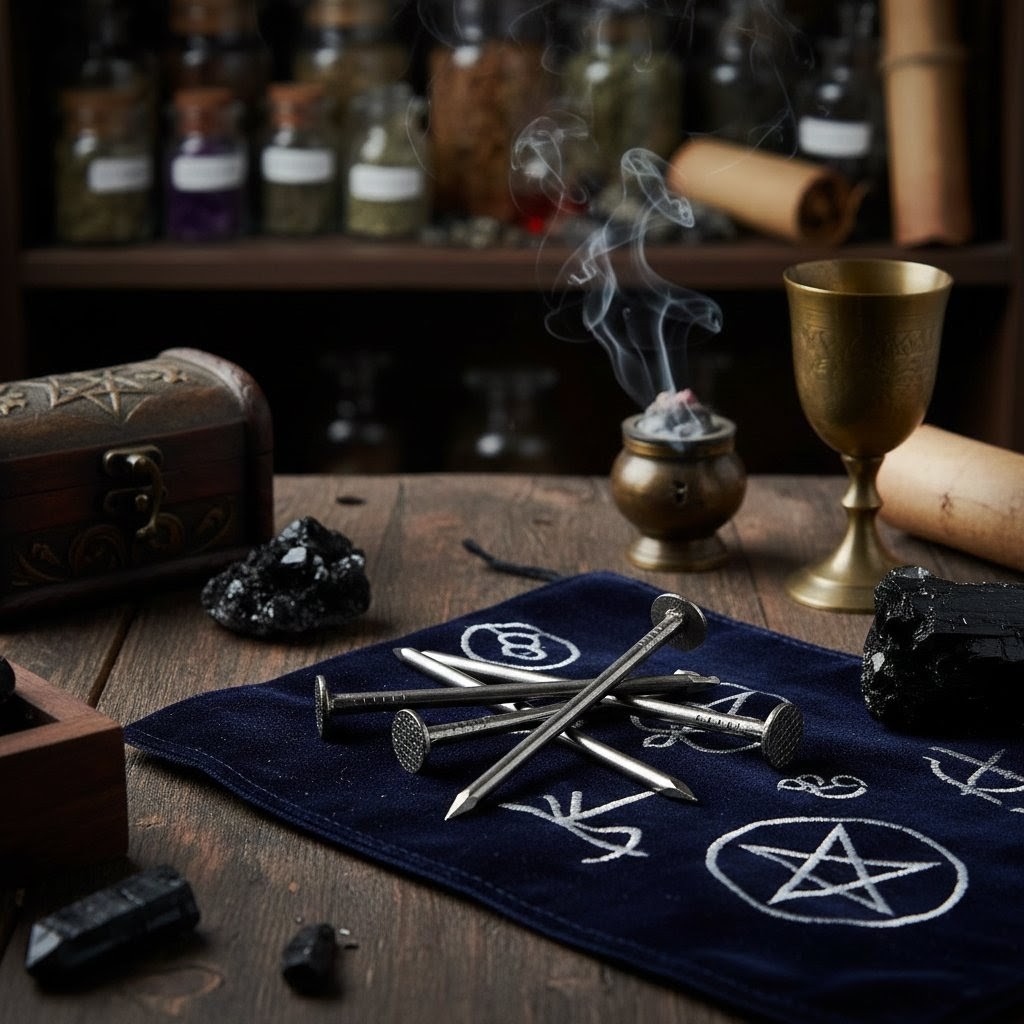 Polished Nails (coated in Holy oil)