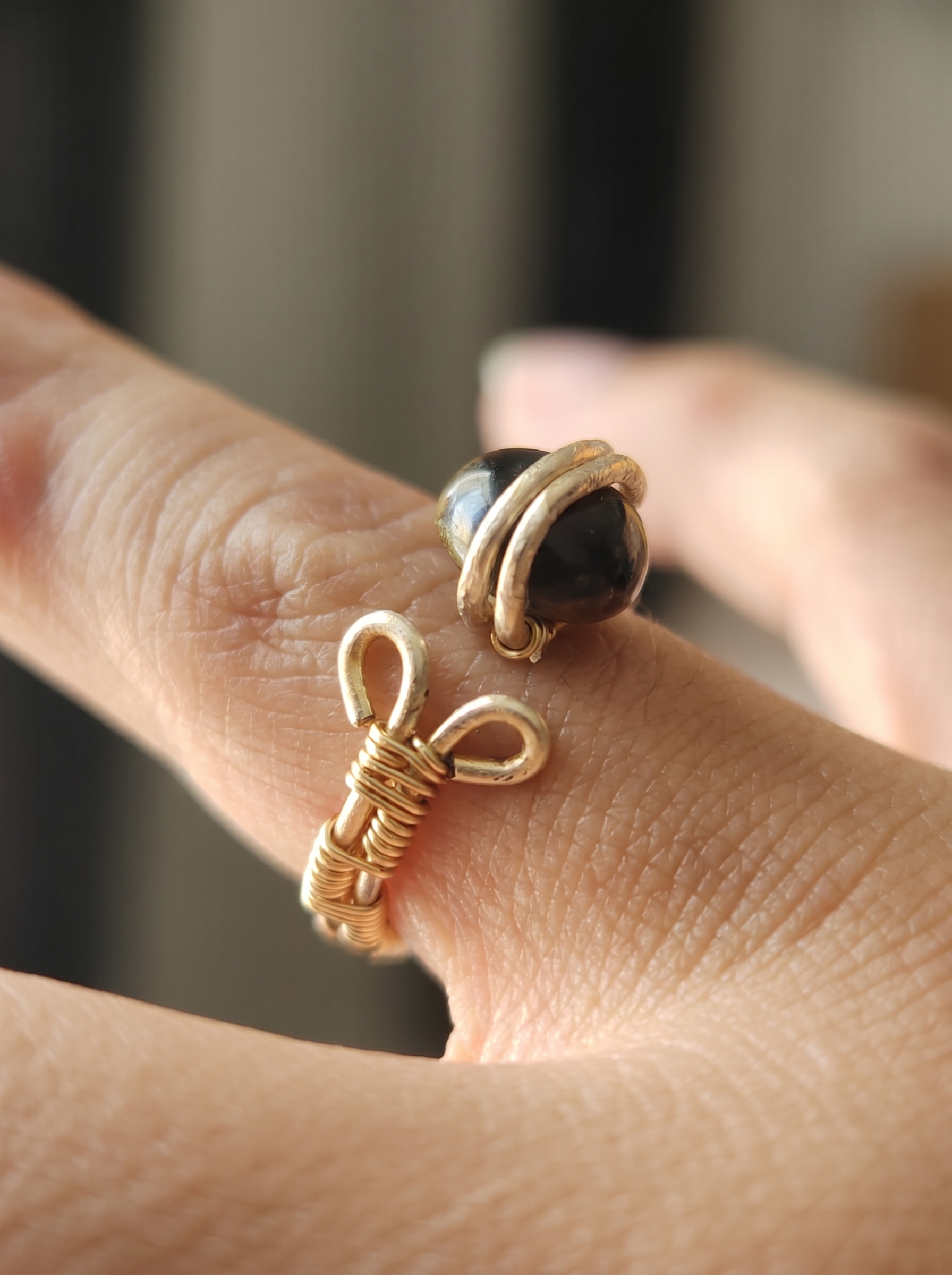 Anillo 'Guardián del Valor' en Ojo de Tigre