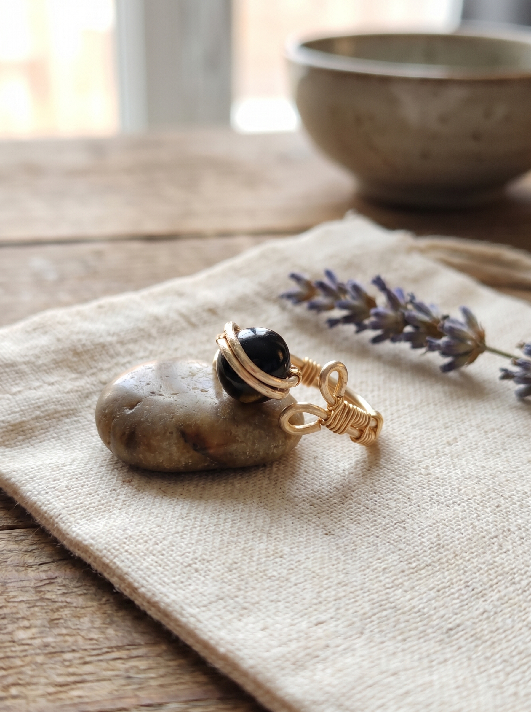 Anillo 'Guardián del Valor' en Ojo de Tigre