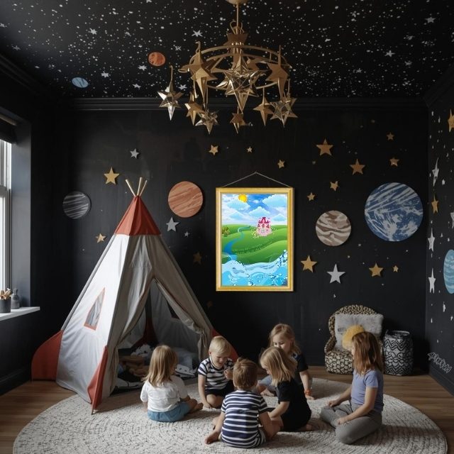 Princess castle poster and quote by Peter Abelard