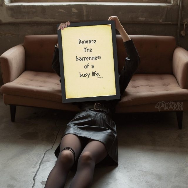 Socrates Quote Print: Inspirational Aged Paper Art