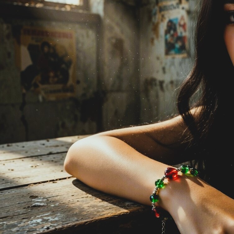 Christmas  bracelet with inspirational card