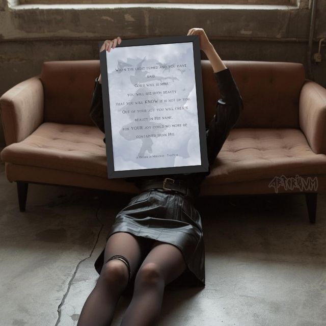 Spiritual quote prints - God's will is mine - A course in miracles