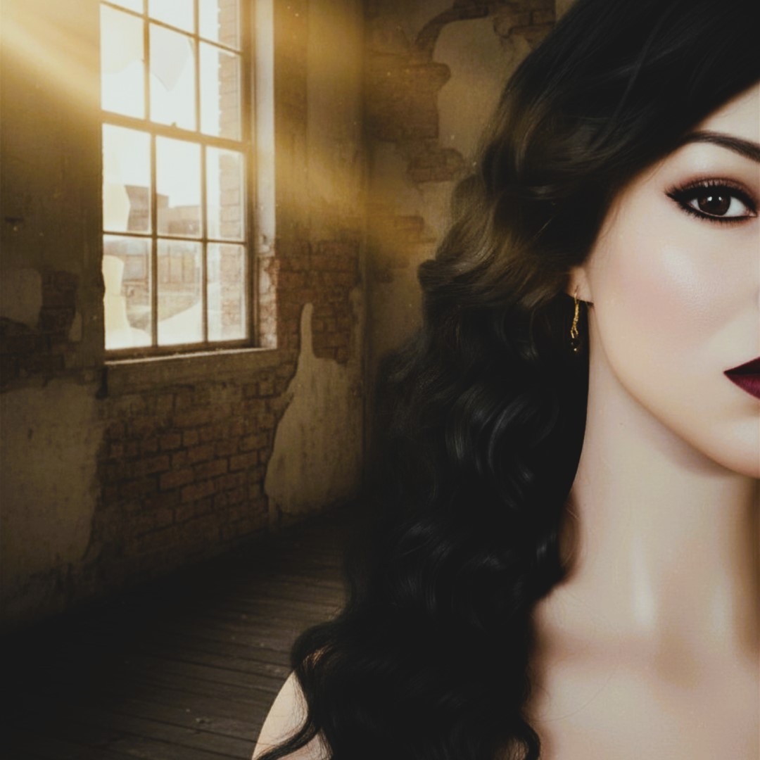 Dangle earrings - gold with purple crystal glass beads