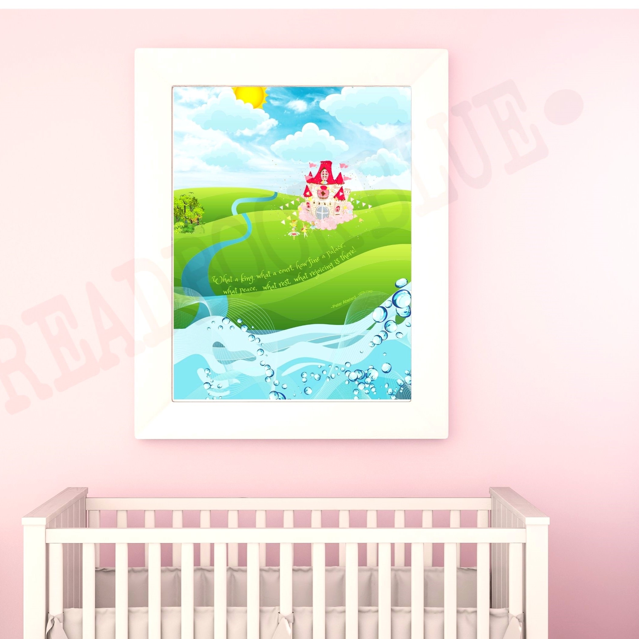 Princess castle poster and quote by Peter Abelard