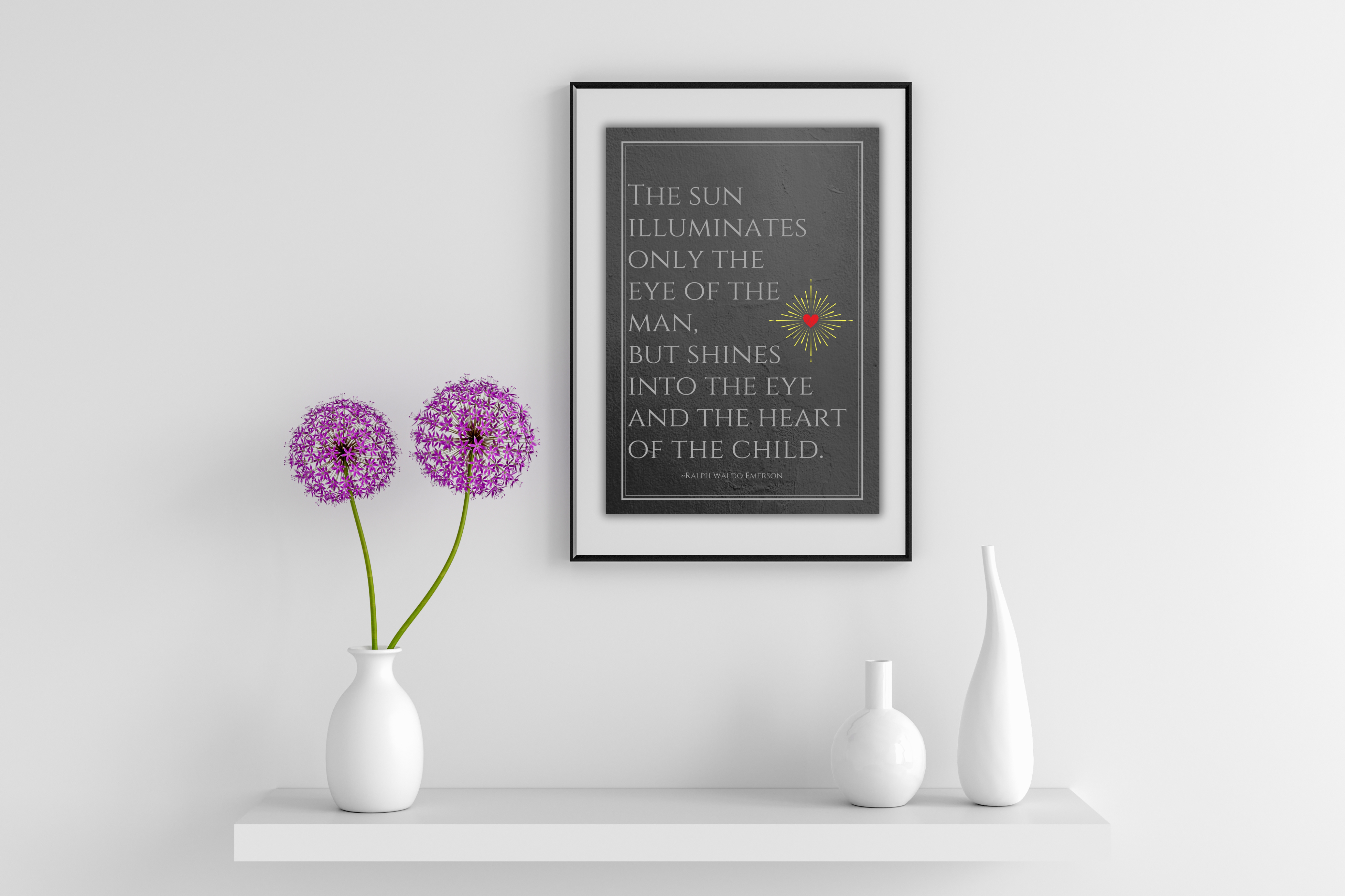 Ralph Waldo Emerson Quote Print: To Inspire Wonder