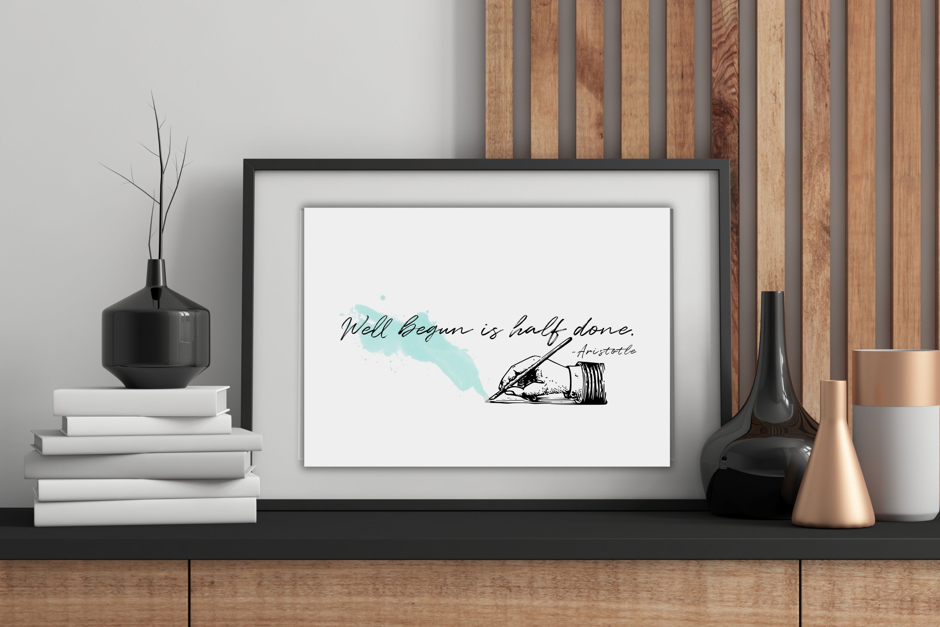 Aristotle Quote Print: Motivational Office Art - download