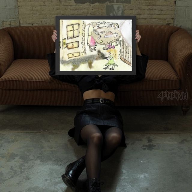 Doodle print - and in the noise and clatter of my kitchen I possess God as in great tranquility quote print