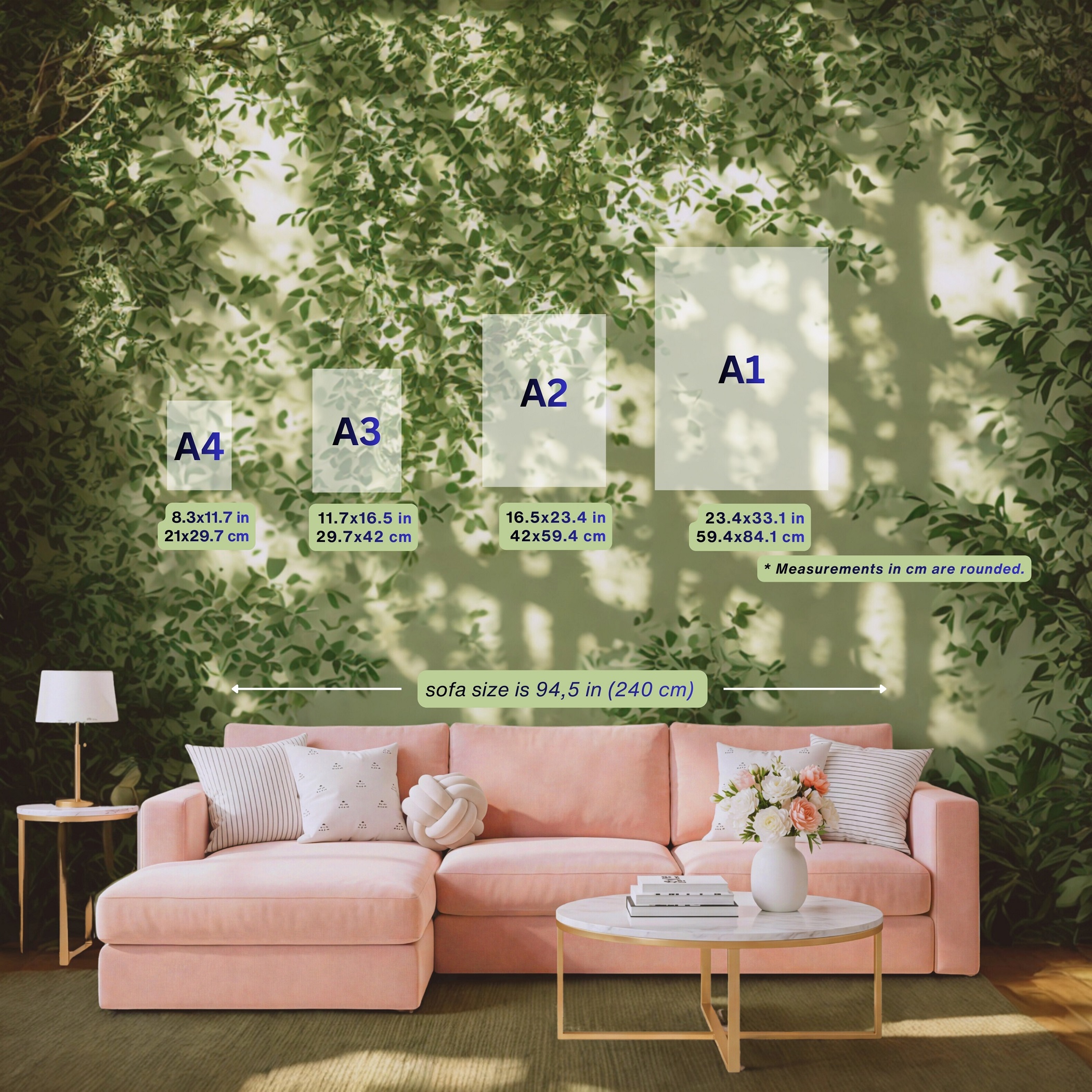 Goethe Quote Print: Linen look Collage, Country Home Decor