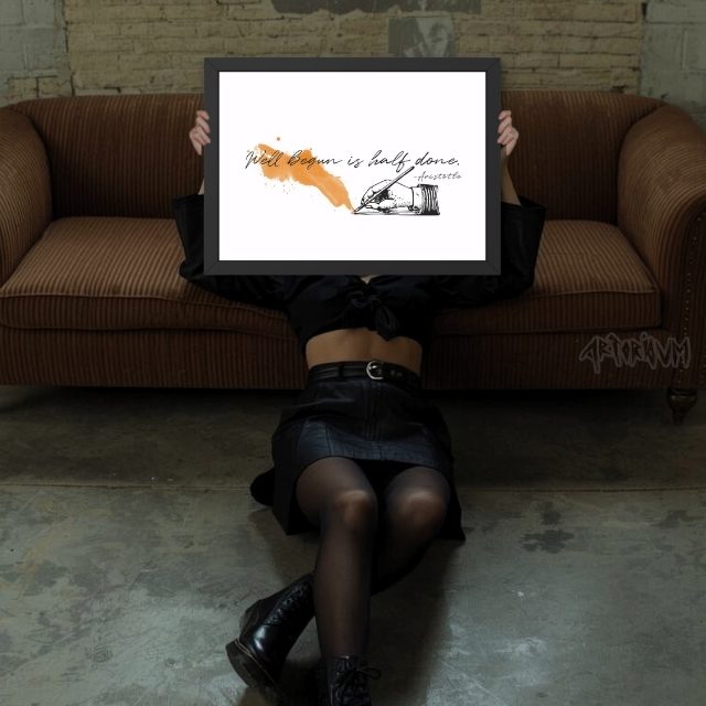 Aristotle Quote Print: Motivational Office Art - download