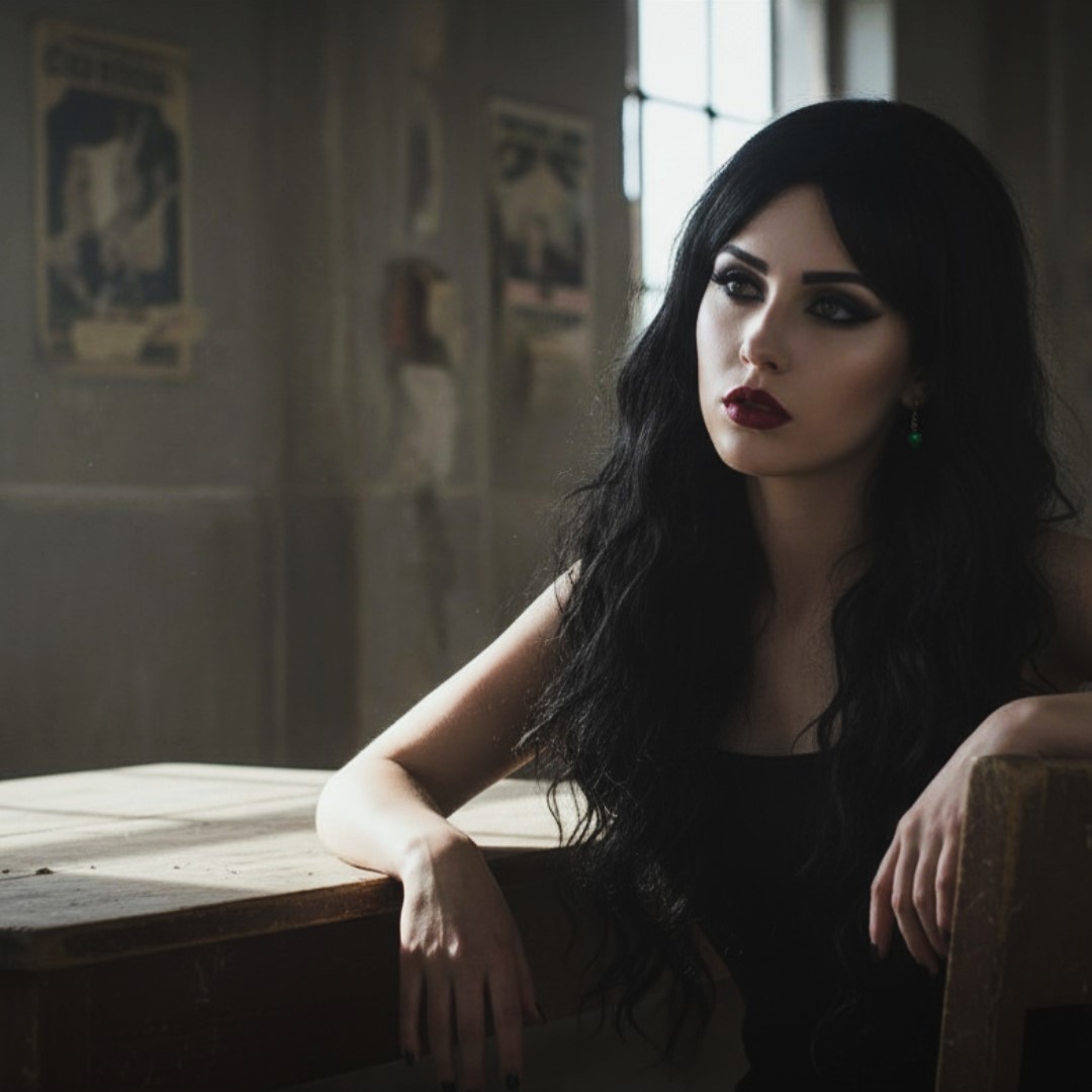 Green cats eye dangle earrings