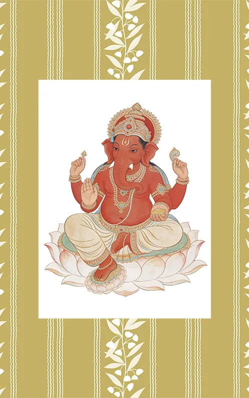 Divine Lotus Ganesha