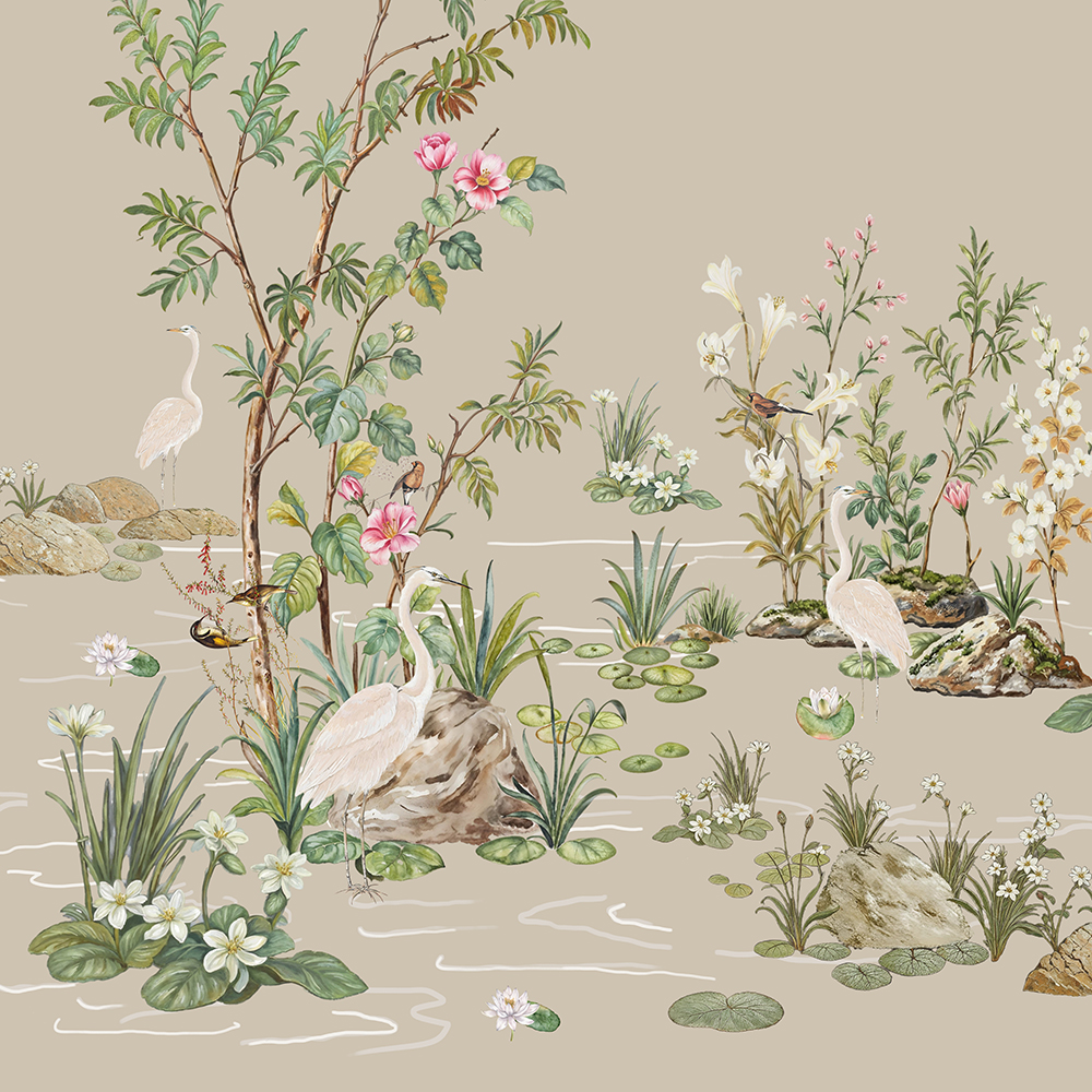 Tranquil Haven of Herons