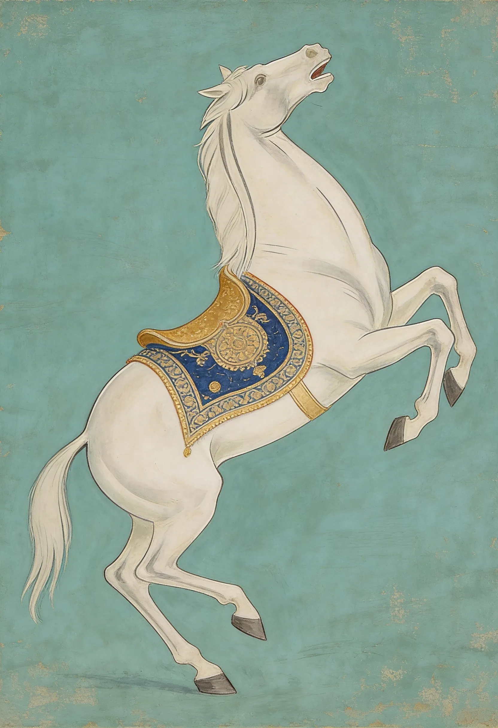 Majestic White Stallion