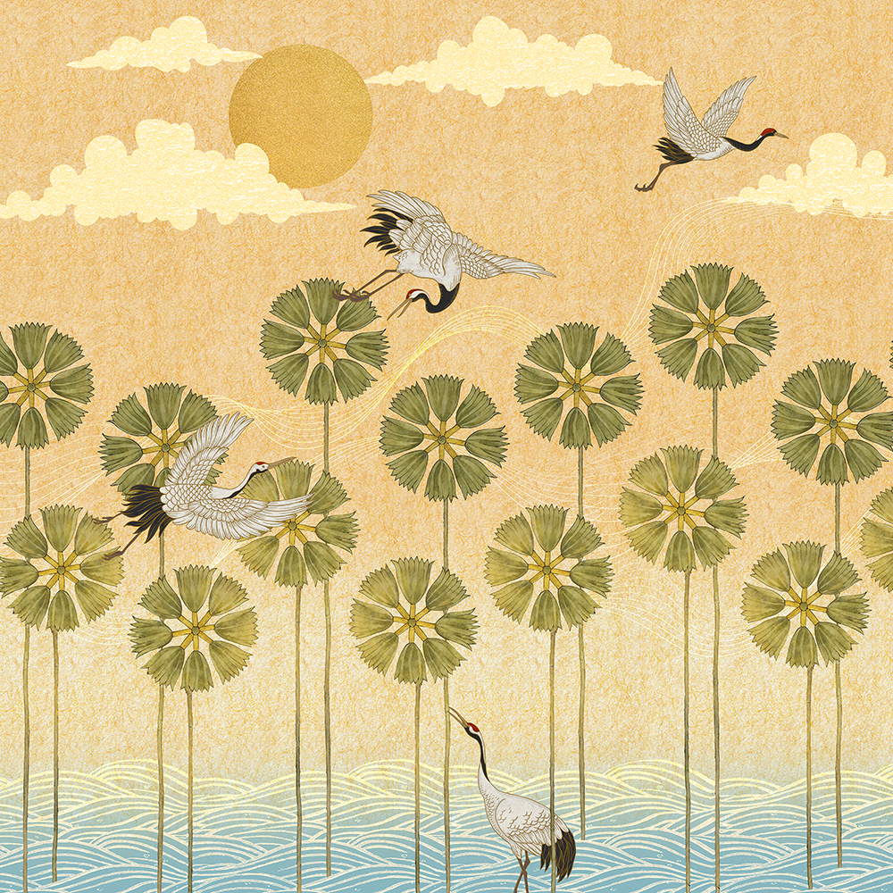 Golden Horizon of Cranes