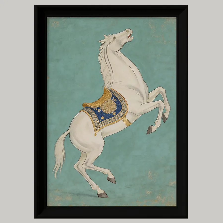 Majestic White Stallion