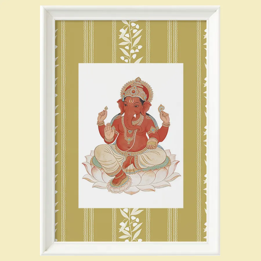 Divine Lotus Ganesha