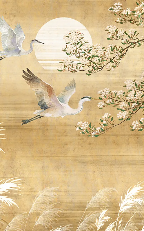 Golden Flight of Cranes