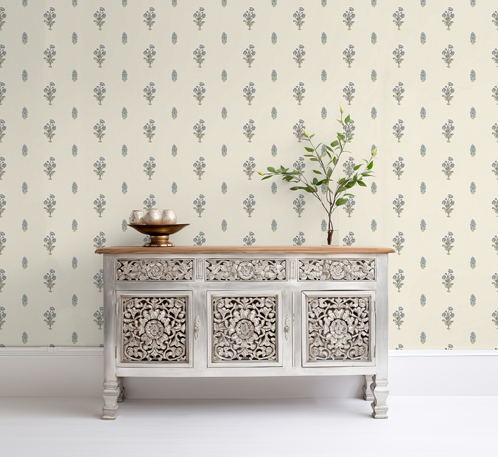 Azure Bloom Elegance